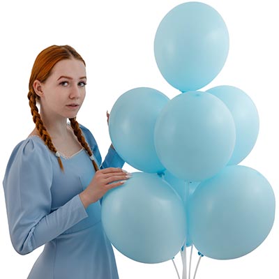 Шарики из латекса Шарик 32см, цвет 449 Пастель Ice Blue