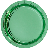 Тарелки блестящие мятные 17см