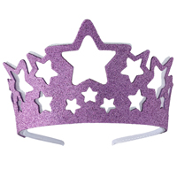 Ободок Корона Звезды лаванда блеск