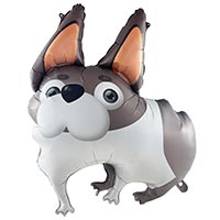 Шар фигура Собака бульдог ушастый 89см