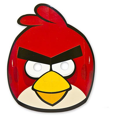 Маски Маски Angry Birds бумажные, 8 штук