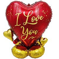 Валентинов День Шар напольный Сердце I LOVE YOU 61см 1208-0903