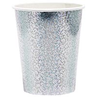Серебряная Стаканы серебряные голография 250мл 6шт 1502-6703