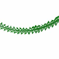 Зеленая Гирлянда бумажная Декор зеленый 3,6м 1404-0580