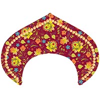 Цветы Любимым Кокошник-Ободок Узор бордовый 1501-6824