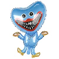 Шар фигура Монстр Зубастик синий сердце