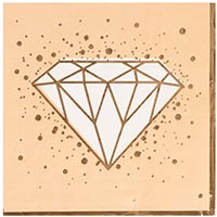 Салфетки Свадьба Luxe Peach, 6шт