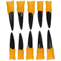 Вечеринка Хэллоуин Пальцы ведьмы чёрные ногти 10шт 1501-6952