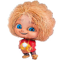  Шар фигура Кузя с сундучком 1207-6611