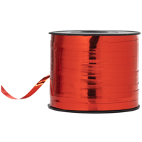 Красная Лента металлизированная 5ммХ250м красная 1302-1415