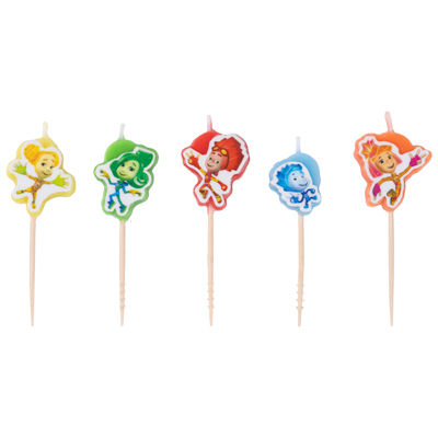 Фиксики Свечи для торта на пиках Фиксики, 5 штук 1502-2860