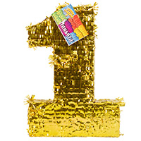 Пиньята Цифра 1 Золото