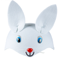 Детский Сад Шапочка фетровая Зайчик белый 1501-5217