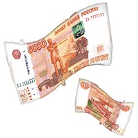  Шар фигура Денежная купюра 5000 РУБЛЕЙ 1207-6477