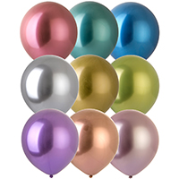 Шары 45см хром ассорти
