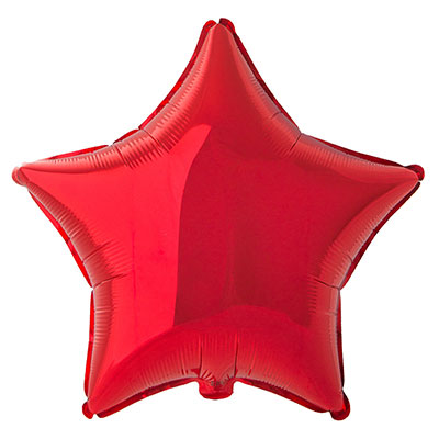 Шарик 32" звезда металлик Red