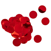 Красная Конфетти Круги фольг красные 1см 20гр 1501-6831