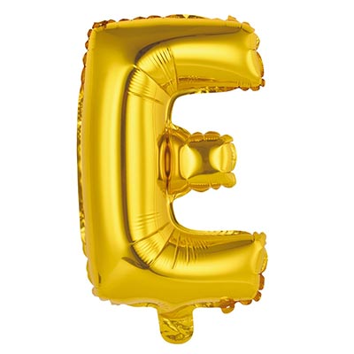 Шарики из фольги Шар Мини буква "Е", 36см Gold