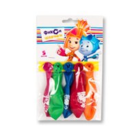 Шарики с рисунком Фиксики 30см, 5шт