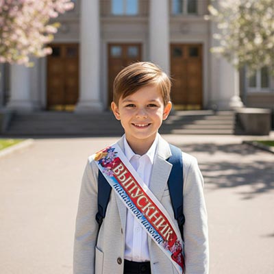 Лента Лента Выпускник Начальной Школы атласная