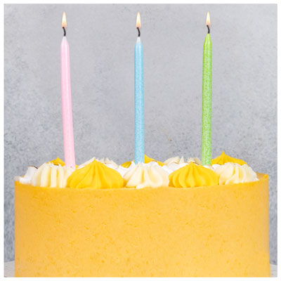 Свечи для торта Свечи для торта 13 см пастель, 12 шт