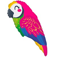 Гавайская вечеринка Шар фигура Попугай 1207-4439