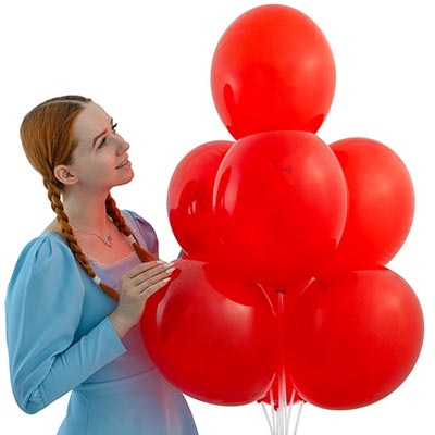 Шарики из латекса Шарик 32см, цвет 131 Кристалл Red