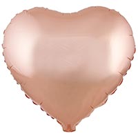 Шар СЕРДЦЕ 45см Металлик Rose Gold