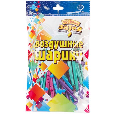 Шарики из латекса Шары ассорти ШДМ 260 Хром Затея