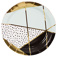 Тарелки Мятная Роскошь 17см, 6шт