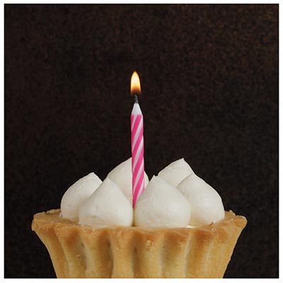 Свечи для торта Свечи Спирали с подст Ярко-роз 6см 12шт