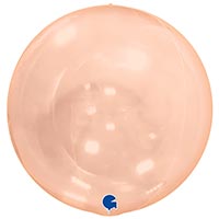 Шар 38см Bubble персик Кристалл Orange