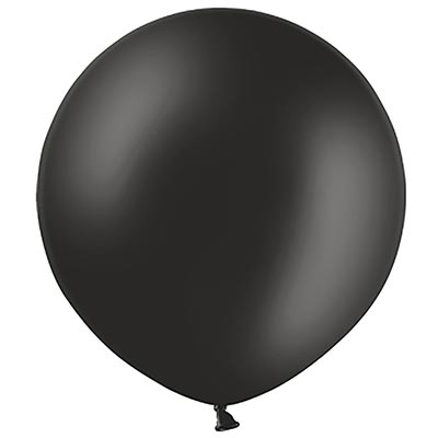 Шарики из латекса Шар 60см, цвет 025 Пастель Black
