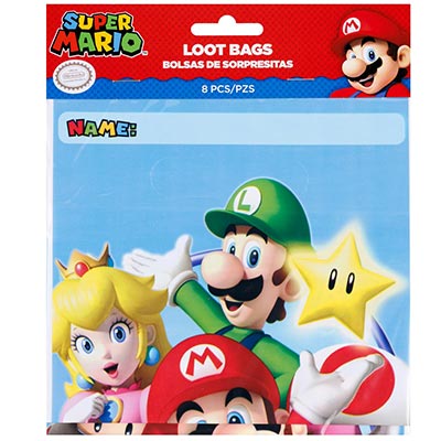 Пакеты для сувениров Супер Марио, 8 штук