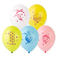 Шары с рисунком 30см Малышарики