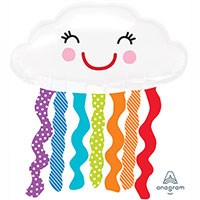 Шар фигура Облако с дождиком улыбка