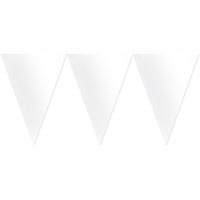 Гирлянда-вымпел бумажная White 4,5 м