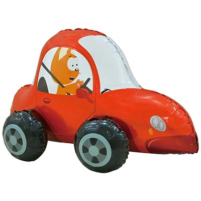 Шарики из фольги Шар фигура под воздух Котэ в машине