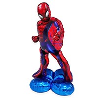 Шар фигура Человек-Паук на подставке