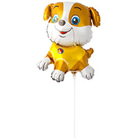 Шар Мини фигура Щенок в желтом Крепыш