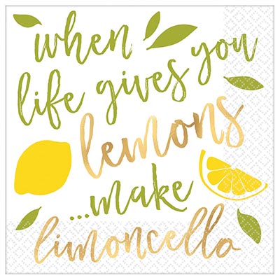 Салфетки малые Лимоны, 16 шт