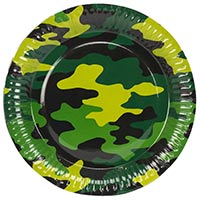 Тарелки большие Камуфляж, 6 штук