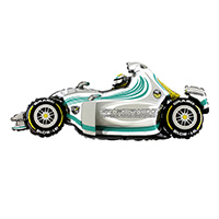 Шар фигура Машина гоночная серая