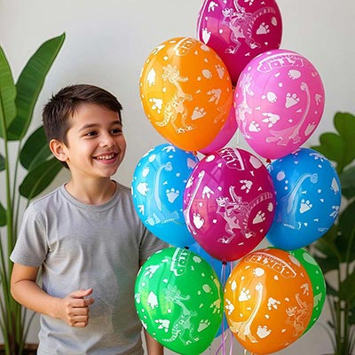 Шарики из латекса Шары 35см с рис. Доктор Динозавров