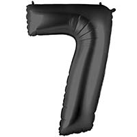 Шар цифра "7", 101см Black