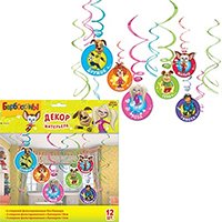 Спирали Барбоскины 46-60 см, 12 штук