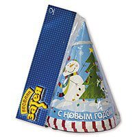 Колпак С НГ Снеговик Веселый, 8 штук