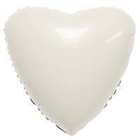 Шар Сердце 45см Сатин Пудра