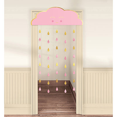 Украшение на дверь Тучка розовая, 190см