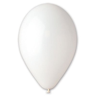 Шарики из латекса Шарик 25см, цвет 01 Пастель White